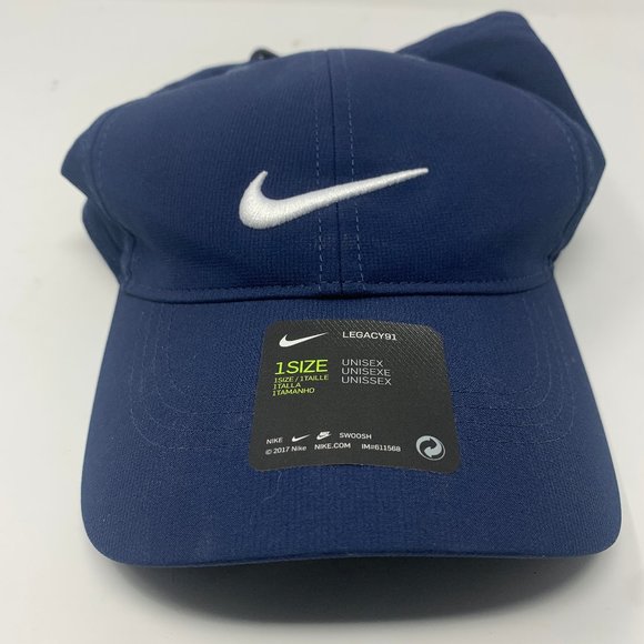 navy blue nike golf hat